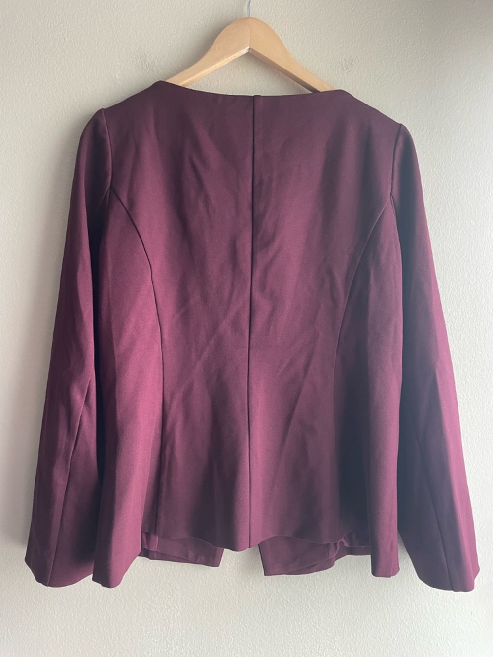 New OGL Women Burgundy Button Jacket Size Large - Picture 6 of 9